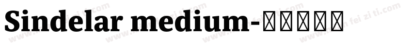 Sindelar medium字体转换